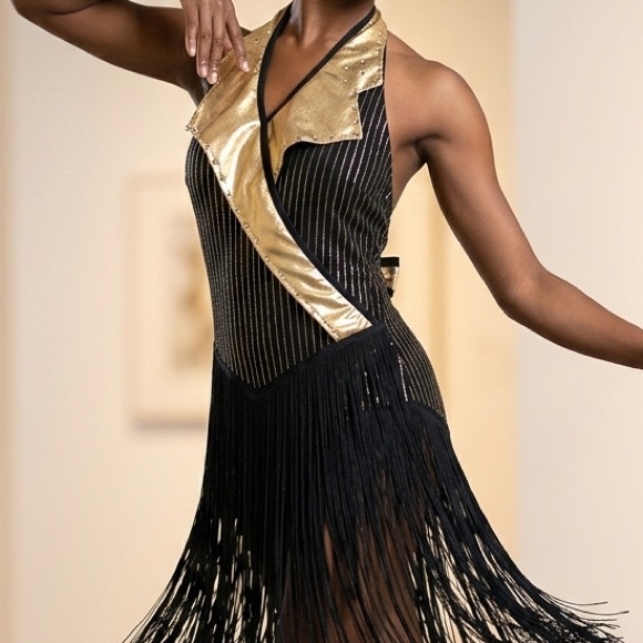 Six-O Other - Gold/Black Tuxedo Dance Costume